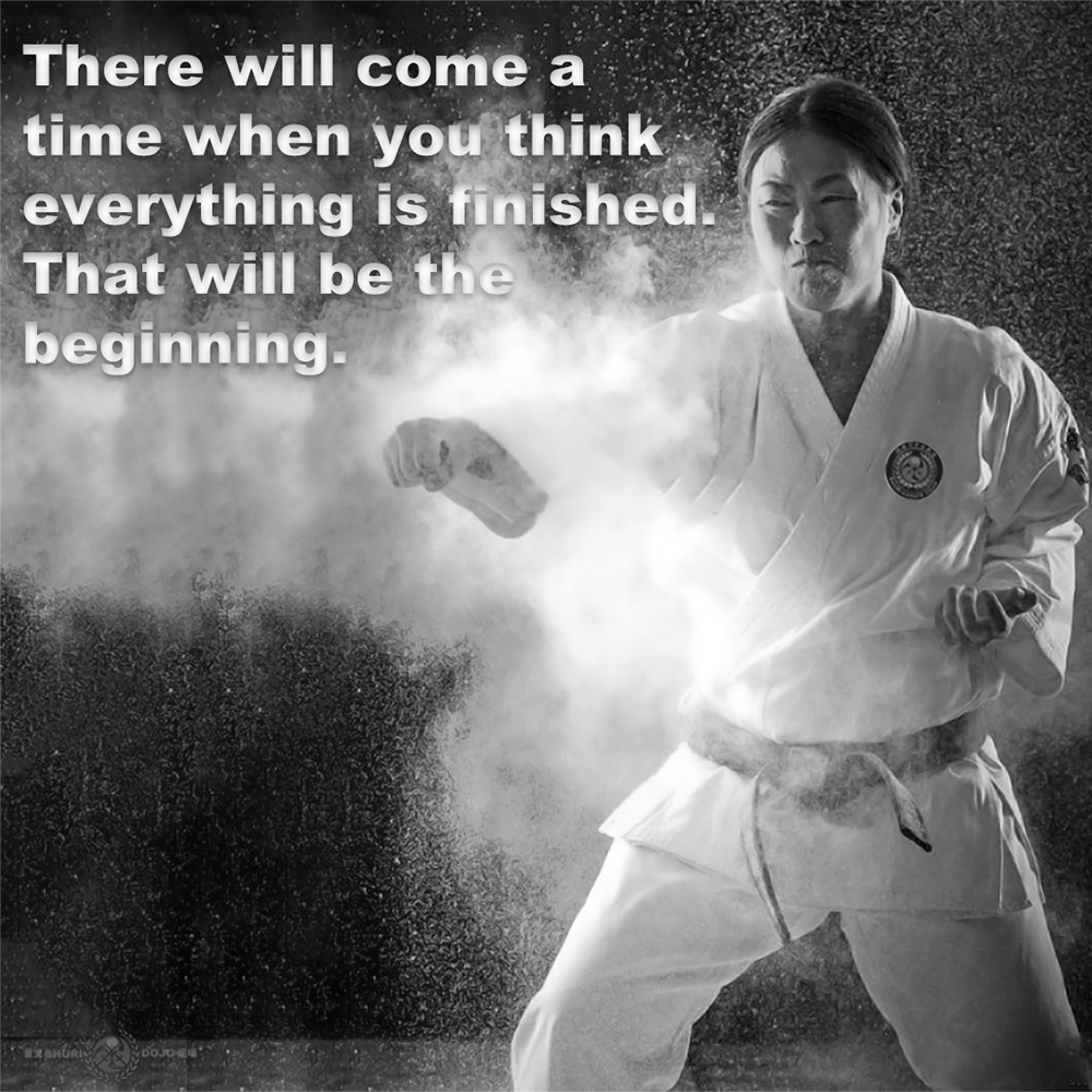 There will come a time when you think everything is finished. That will be the beginning. image