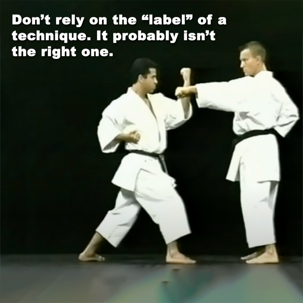 Don’t rely on the label of a technique. It probably isn’t the right one. image