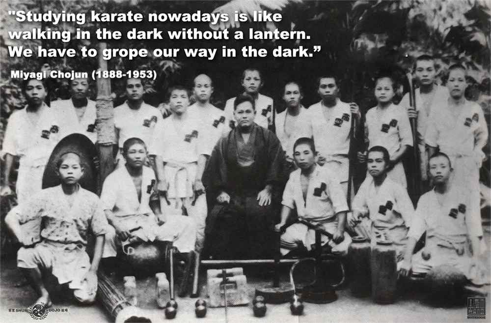 Studying karate nowadays is like walking in the dark without a lantern. image