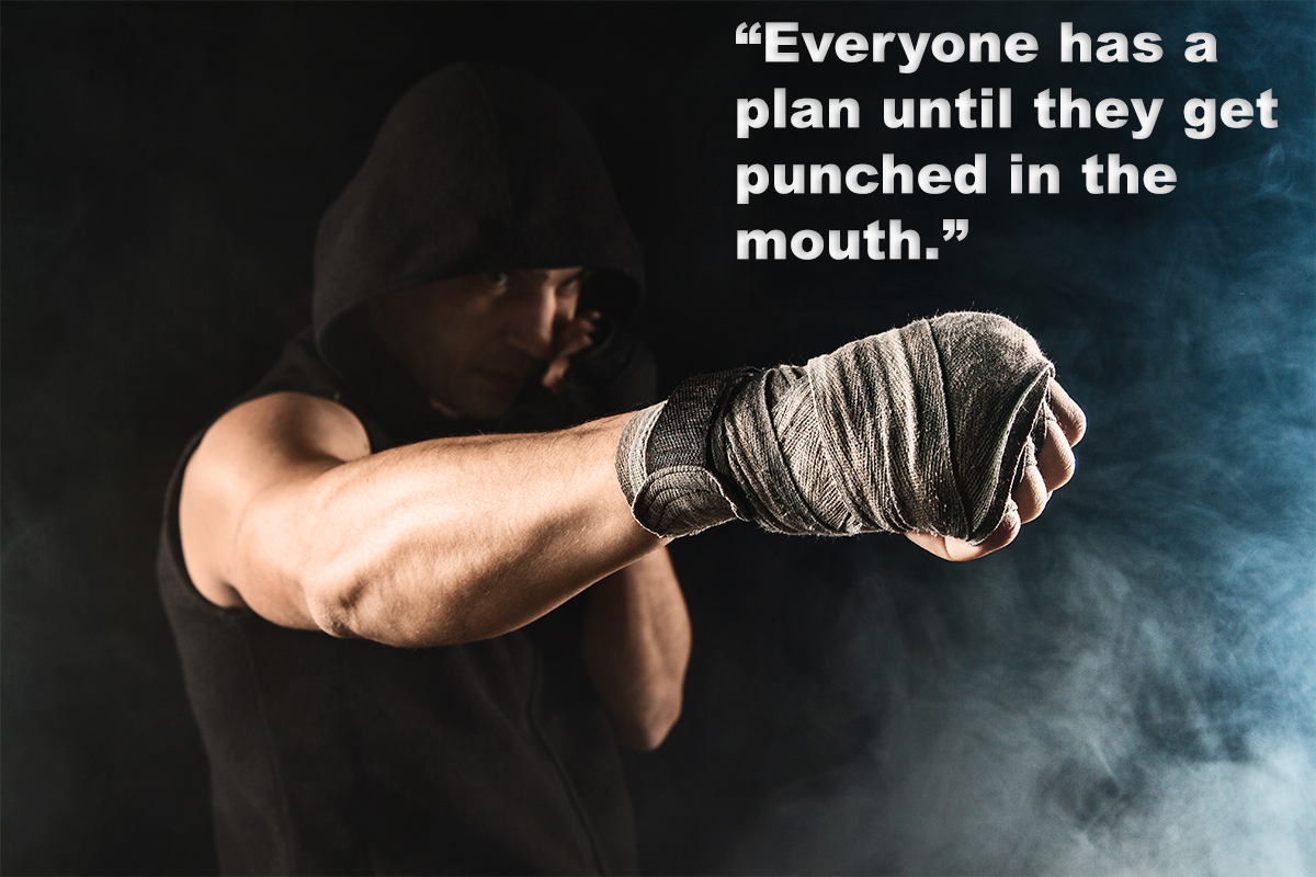 Punch in the mouth image