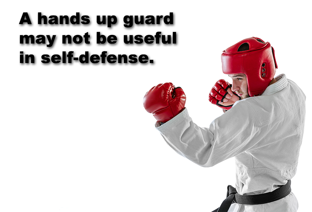 A hands up guard may not be useful in self-defense image