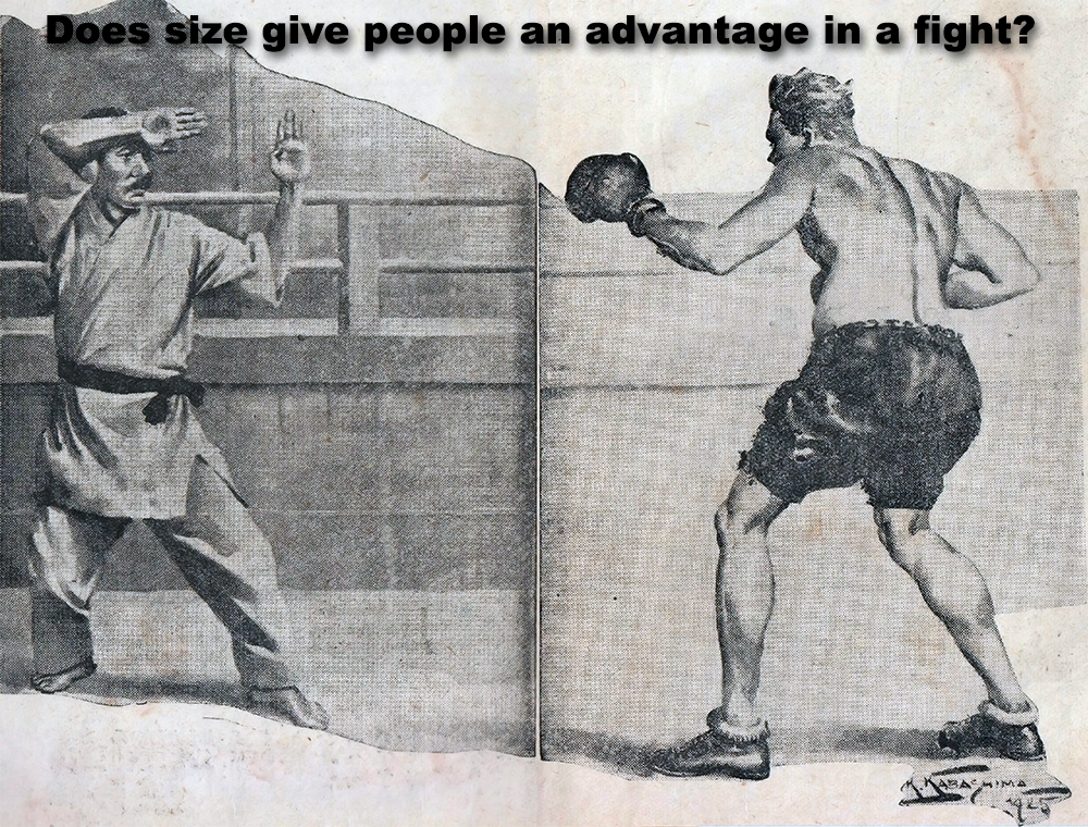 Does size give people an advantage in a fight image