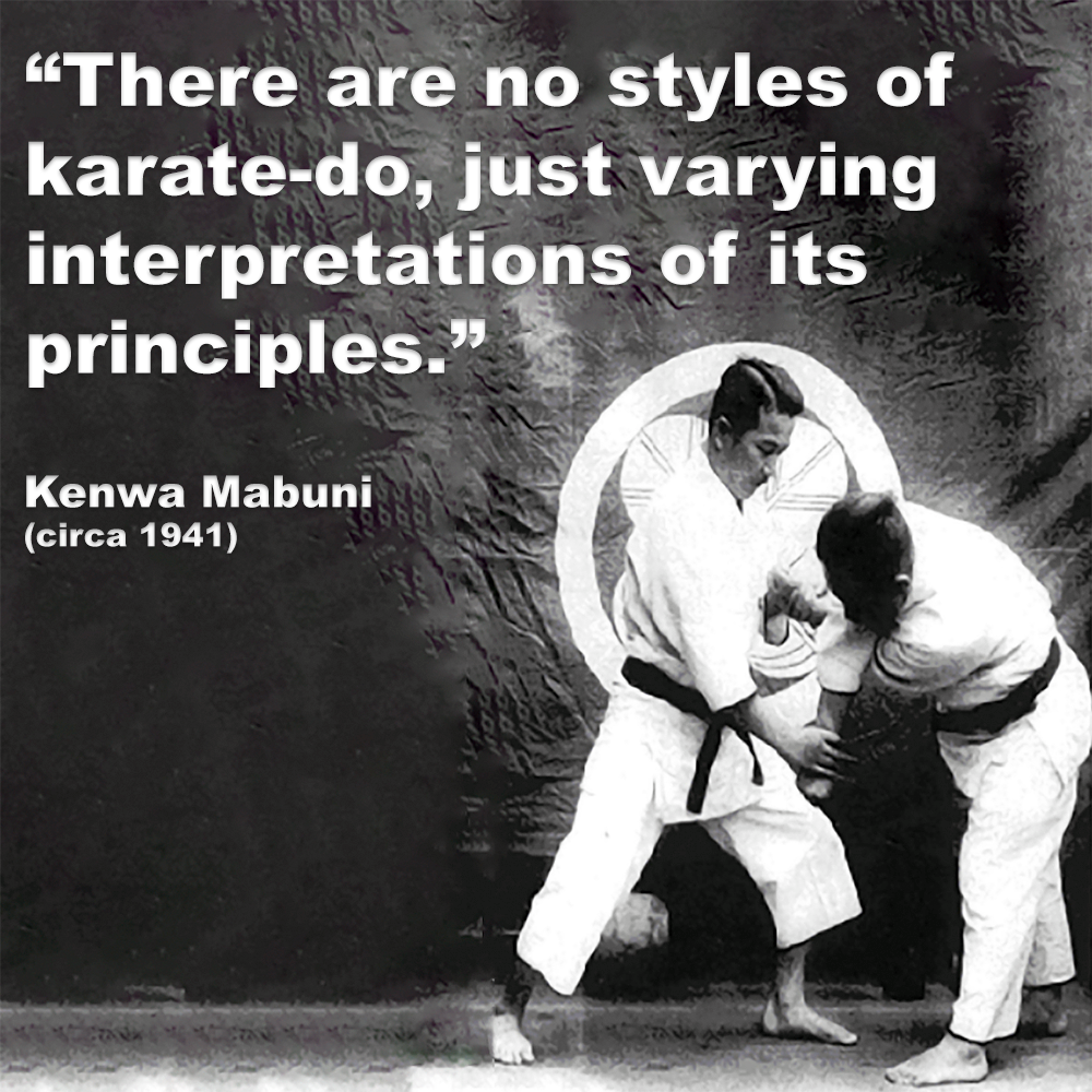 There are no styles of karate-do, just varying interpretations of its principles image