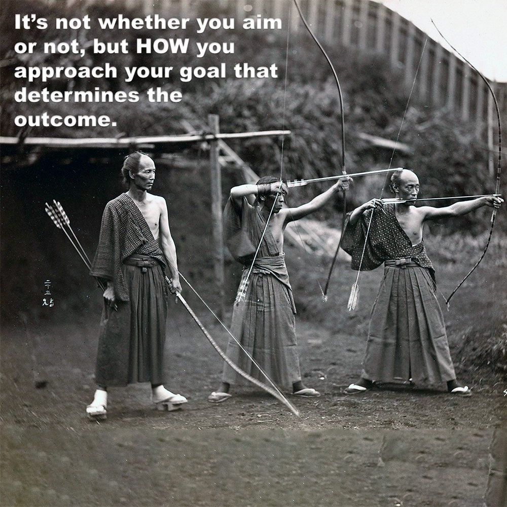 It’s not whether you aim or not, but HOW you approach your goal that determines the outcome. image