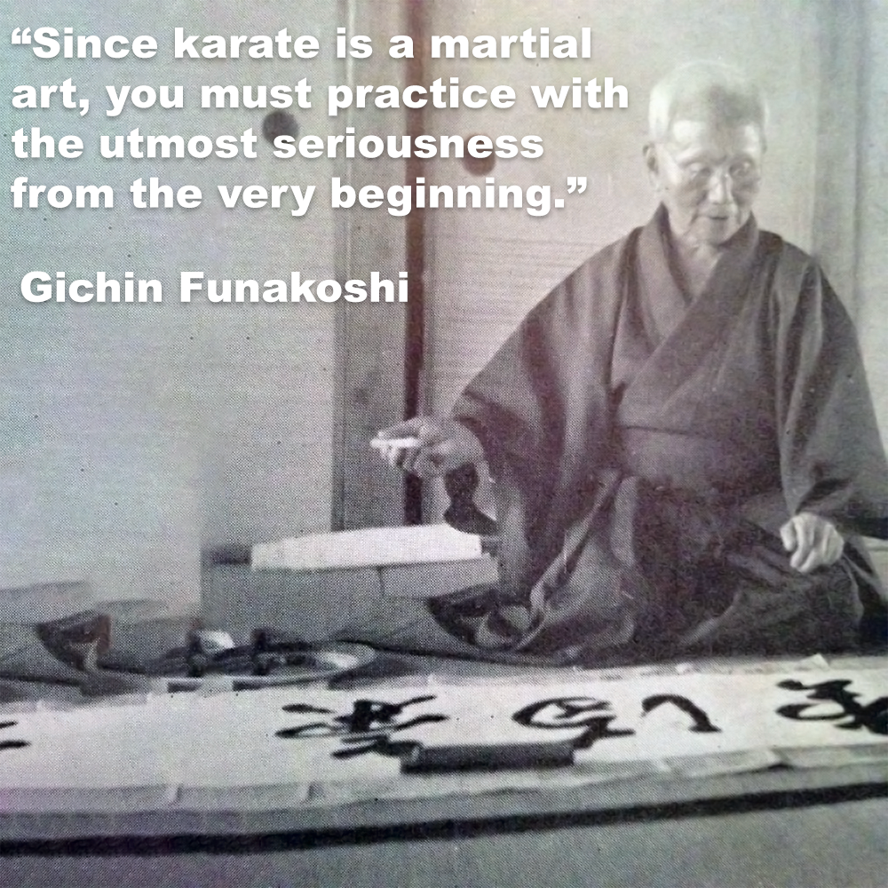 Since karate is a martial art, you must practice with the utmost seriousness from the very beginning image