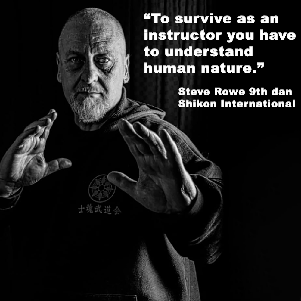 To survive as an instructor you have to understand human nature. image