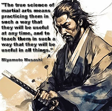 The true science of martial arts means practicing them in such a way that they will be useful at any time. image