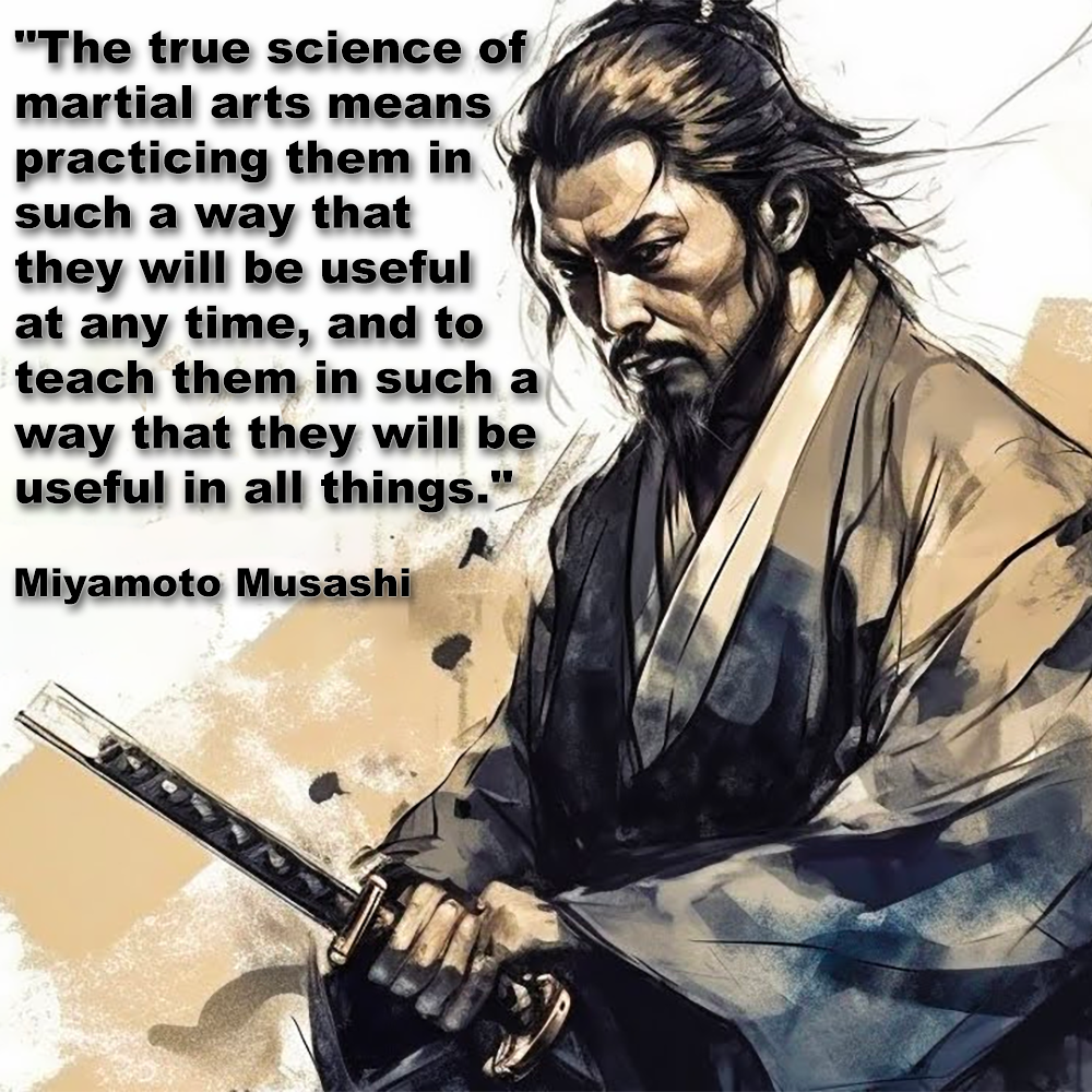 The true science of martial arts means practicing them in such a way that they will be useful at any time, image