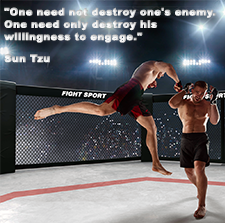 One need not destroy one's enemy. One need only destroy his willingness to engage. image