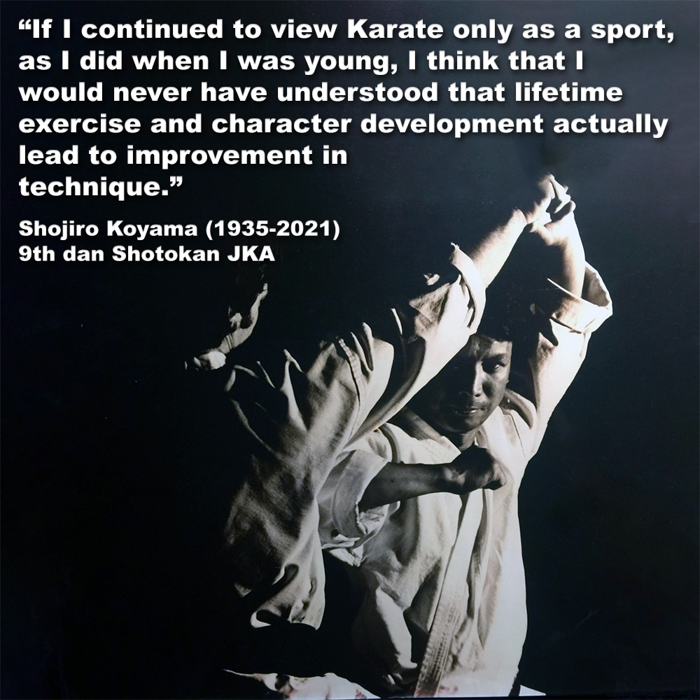 If I continued to view Karate only as a sport, as I did when I was young..... image