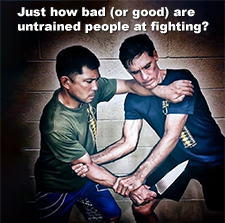 Just how bad (or good) are untrained people at fighting? image