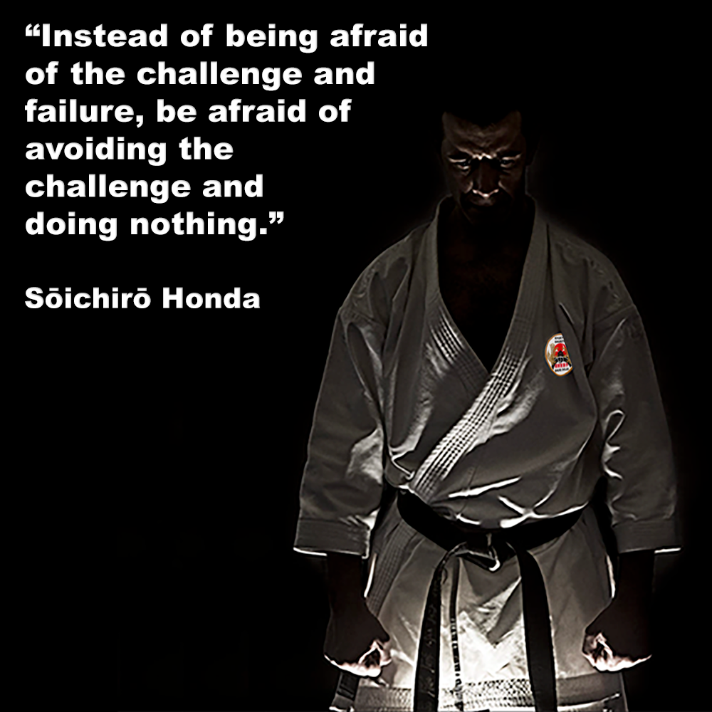 Instead of being afraid of the challenge and failure, be afraid of avoiding the challenge and doing nothing. image