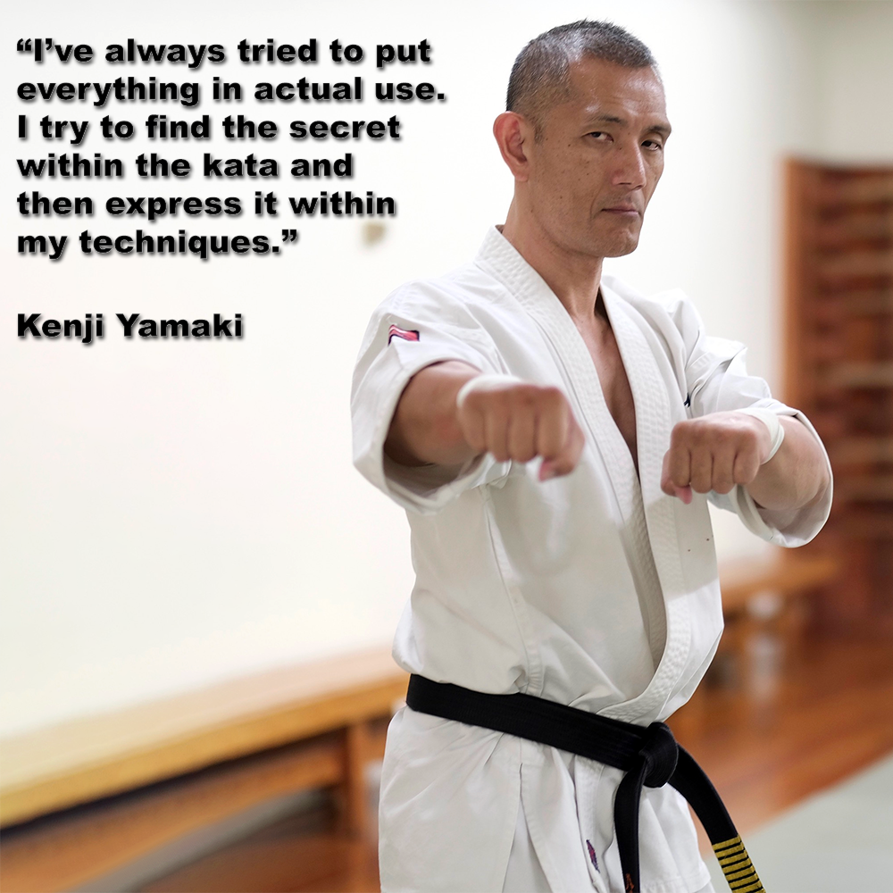 I’ve always tried to put everything in actual use. I try to find the secret within the kata and then express it within my techniques. image