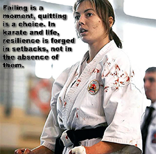 Failing is a moment, quitting is a choice. In karate and life, resilience is forged in setbacks, not in the absence of them. image