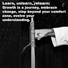 Learn, unlearn, relearn: Growth is a journey, embrace change, step beyond your comfort zone, evolve your understanding. image