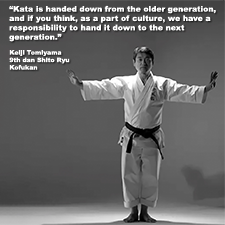 Kata is handed down from the older generation,[…]we have a responsibility to hand it down to the next generation. image