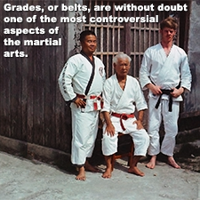 Grades, or belts, are without doubt one of the most controversial aspects of the martial arts. image