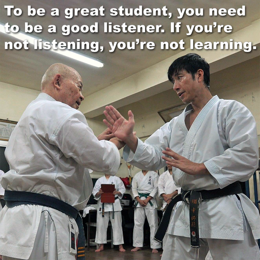 To be a great student, you need to be a good listener. If you’re not listening, you’re not learning. image