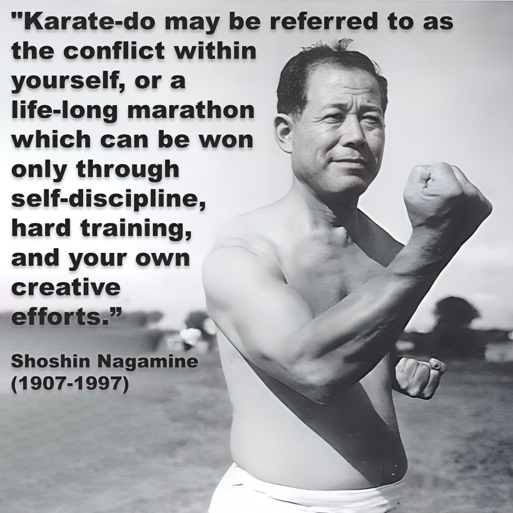 Karate-do may be referred to as the conflict within yourself image