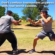 Don’t confuse tournament prowess with real-world combat. image