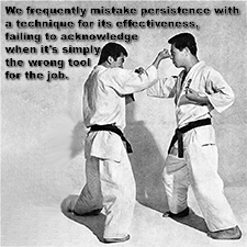 We frequently mistake persistence with a technique for its effectiveness, failing to acknowledge when it’s simply the wrong tool for the job. image