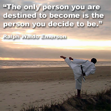 The only person you are destined to become is the person you decide to be. image