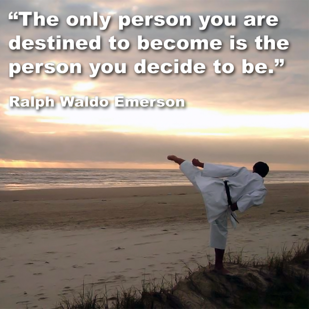 The only person you are destined to become is the person you decide to be. image