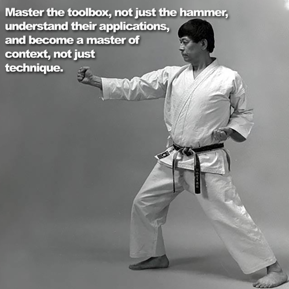 Master the toolbox, not just the hammer…. image