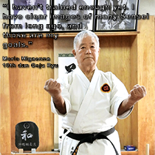 I haven’t trained enough yet. I have clear images of many Sensei from long ago, and those are my goals. image