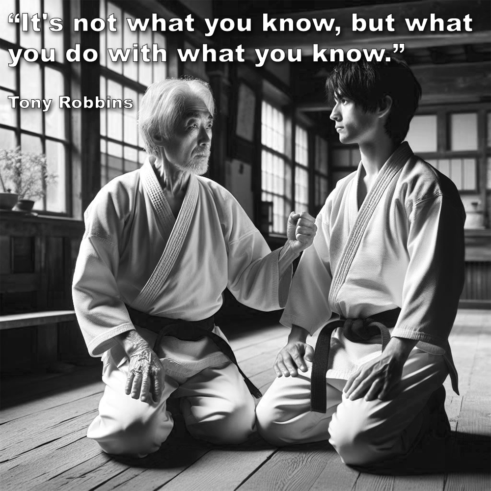 It’s not what you know, but what you do with what you know. image