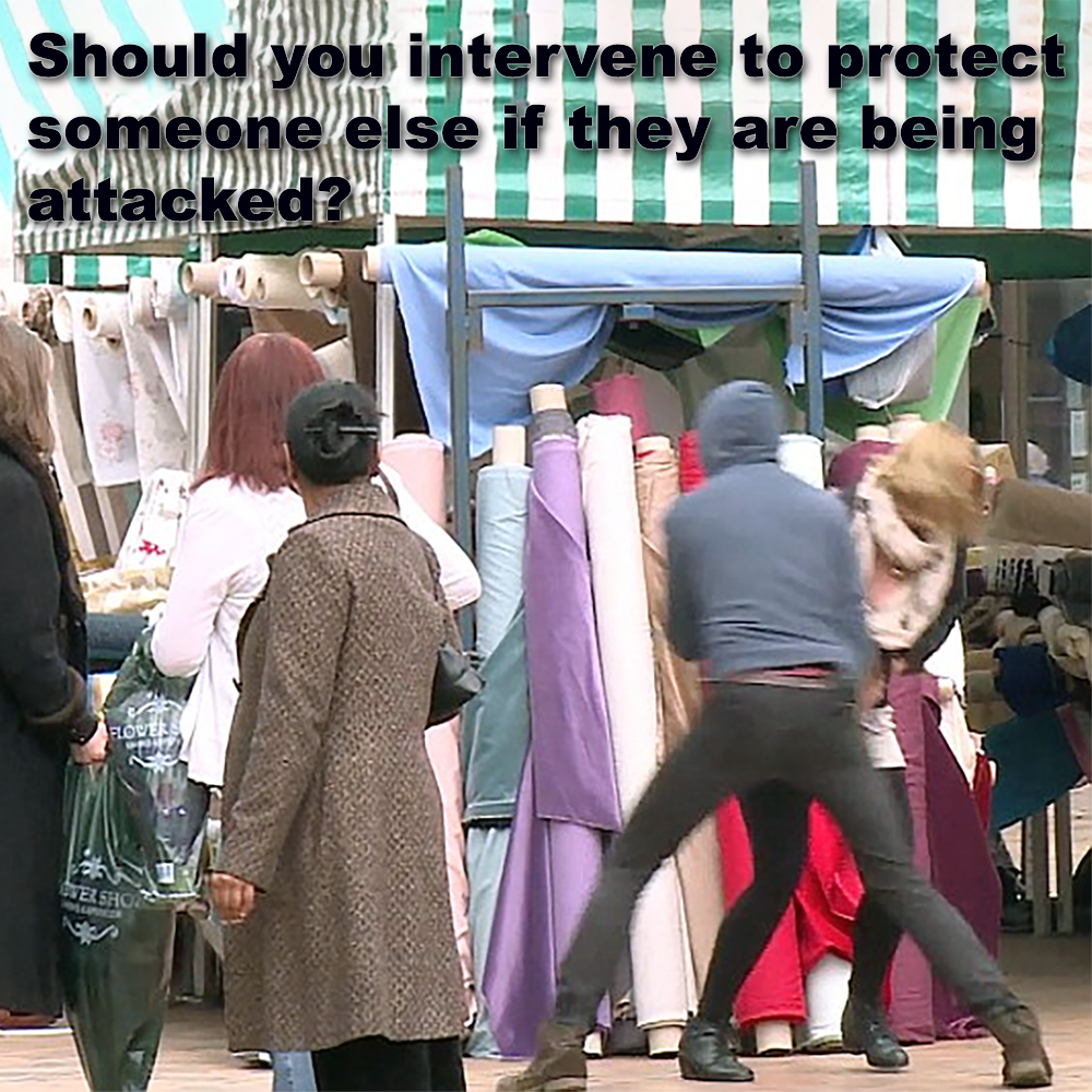 Should you intervene to protect someone else if they are being attacked? image