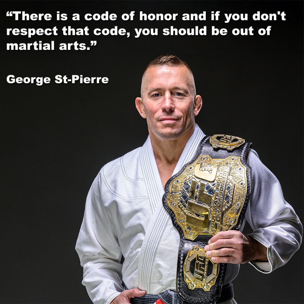 There is a code of honor and if you don’t respect that code, you should be out of martial arts. image