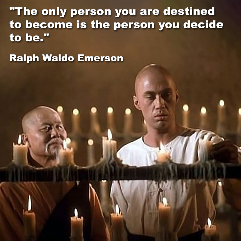 The only person you are destined to become is the person you decide to be. image