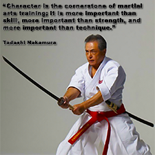 Character is the cornerstone of martial arts training; it is more important than skill, more important than strength, and more important than technique. image