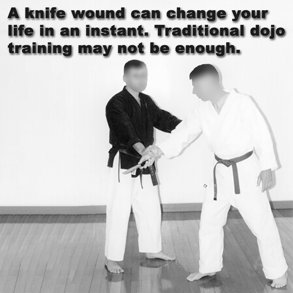 A knife wound can change your life in an instant. Traditional dojo training may not be enough. image