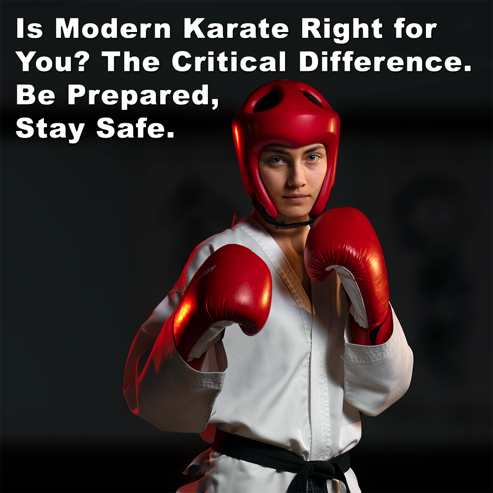 Is Modern Karate Right for You? The Critical Difference. Be Prepared, Stay Safe. image