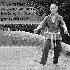 I consider it my duty to pass on karate history to the next generation. image