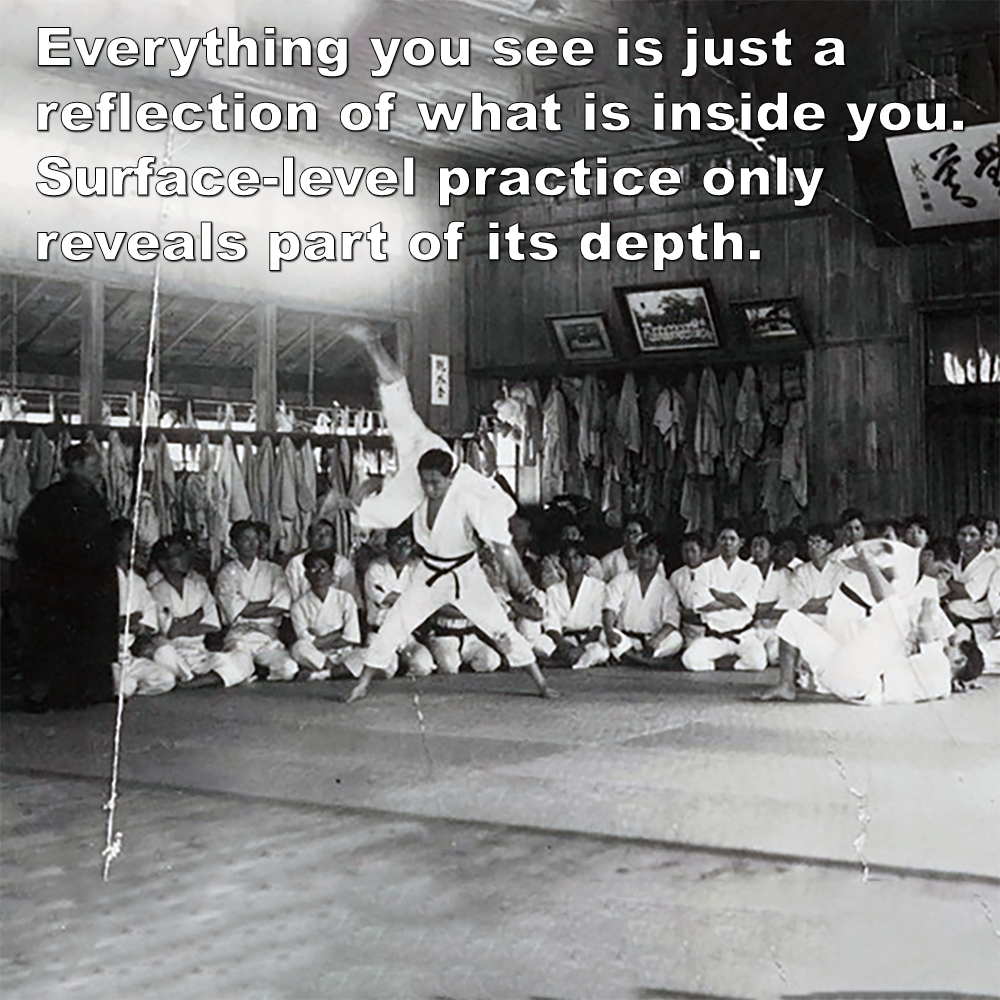 Everything you see is just a reflection of what is inside you. Surface-level practice only reveals part of its depth. image