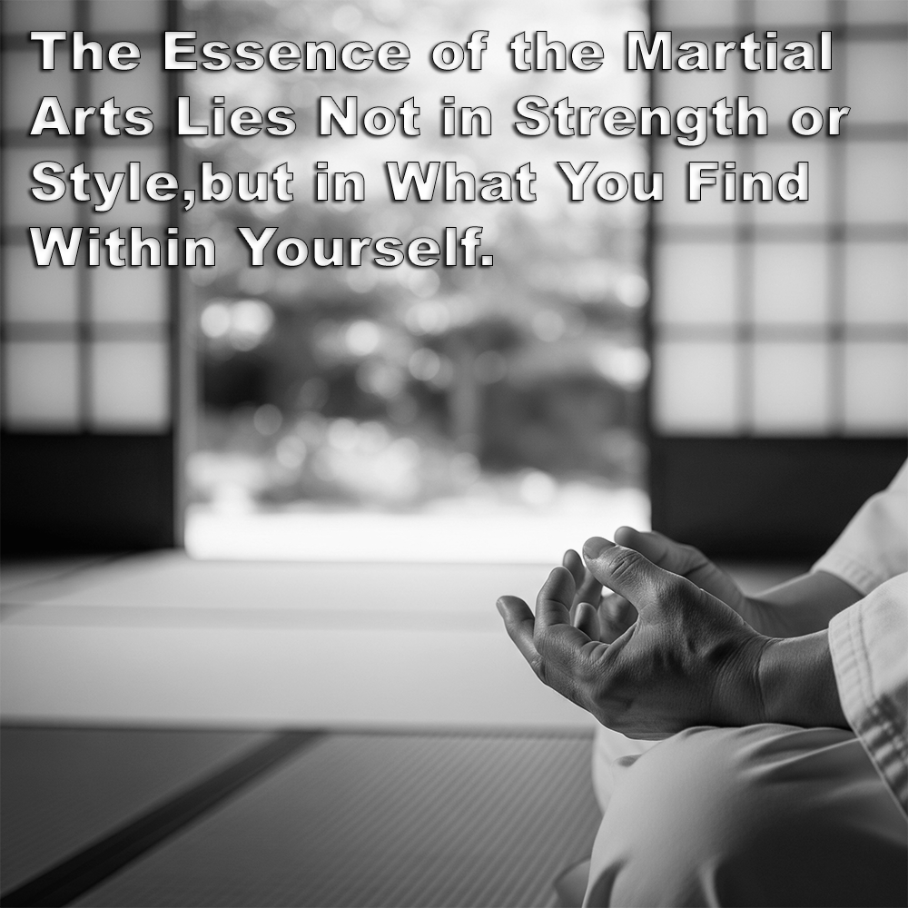 The Essence of the Martial Arts Lies Not in Strength or Style, but in What You Find Within Yourself. image