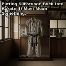 Putting Substance Back Into Karate: It Must Mean Something. image