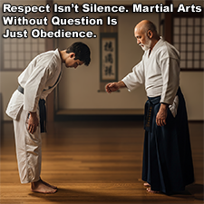 Respect Isn’t Silence. Martial Arts Without Question Is Just Obedience. image