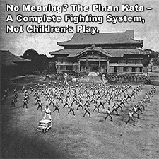 No Meaning? The Pinan Kata – A Complete Fighting System, Not Children’s Play. image