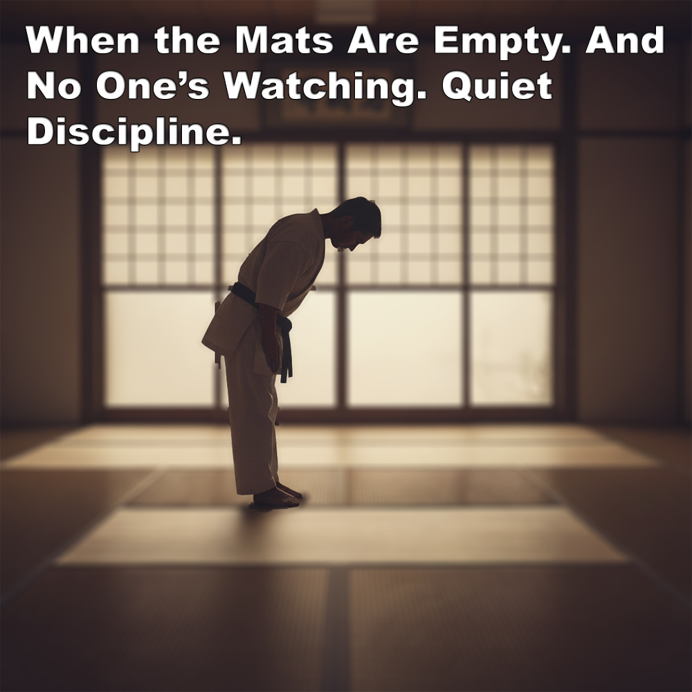 When the Mats Are Empty. And No One’s Watching. Quiet Discipline. image