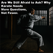 Are We Still Afraid to Ask? Why Karate Needs More Questions, Not Fewer. image