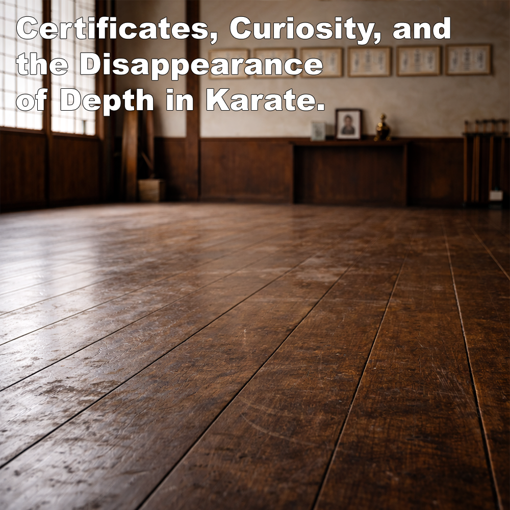 Certificates, Curiosity, and the Disappearance of Depth in Karate. Certificates, Curiosity, and the Disappearance of Depth in Karate. image